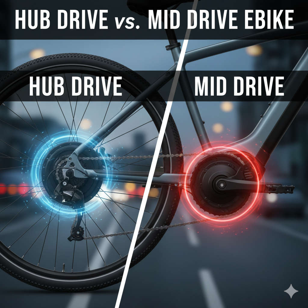 Hub Drive vs Mid Drive E-Bikes in 2025 – Which Motor Type Is Best for Your Ride?