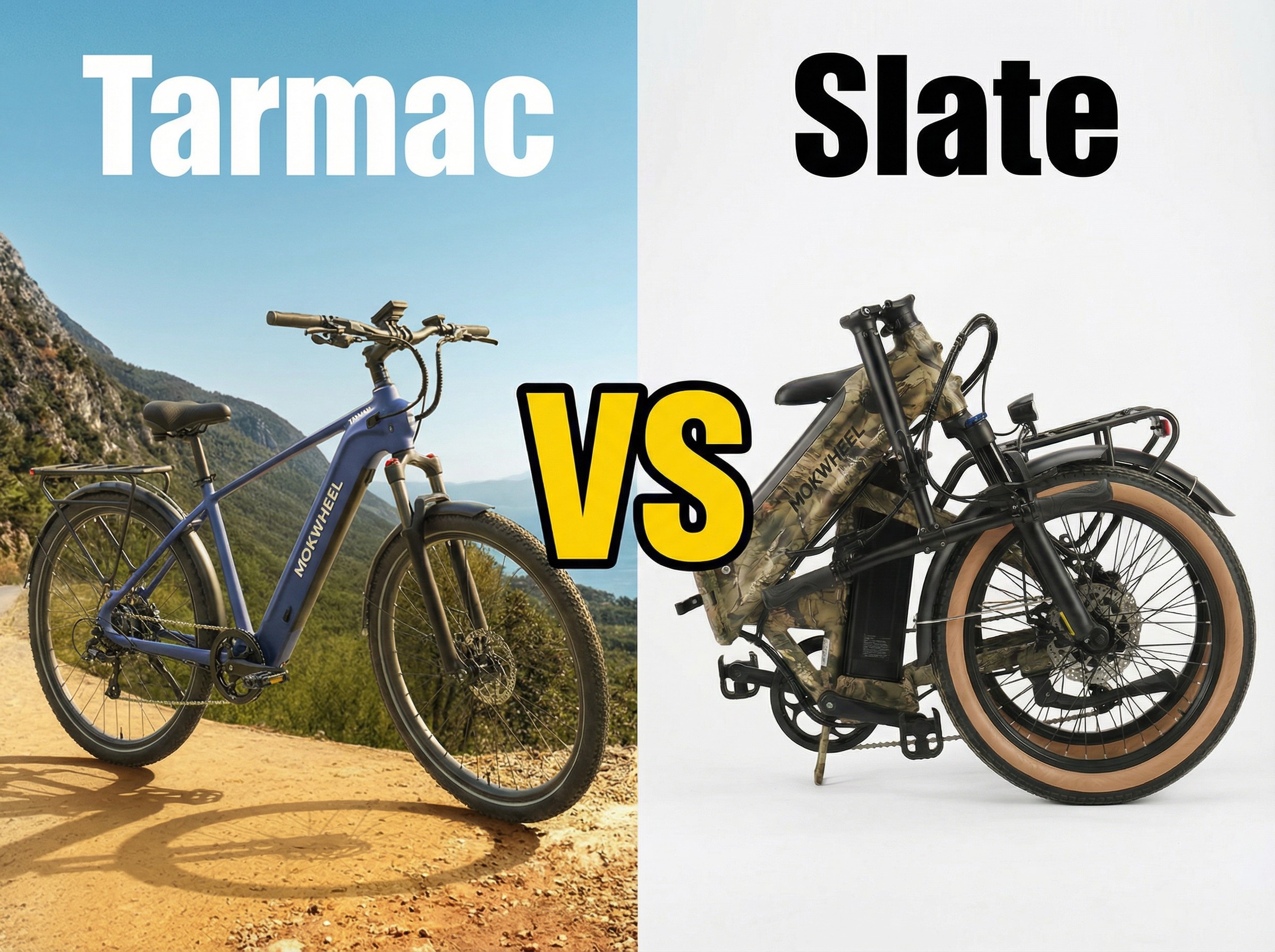 Mokwheel Slate vs Mokwheel Tarmac: Which E-Bike Fits Your Commute (and Your Life)?