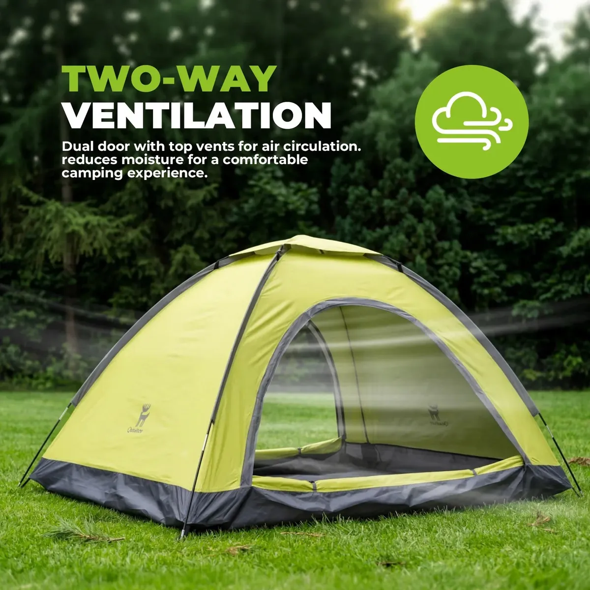 2 Person Lightweight Camping Tent UV50 - Image 3