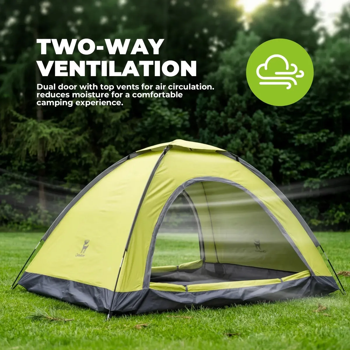 2 Person Lightweight Camping Tent UV50 - Image 4