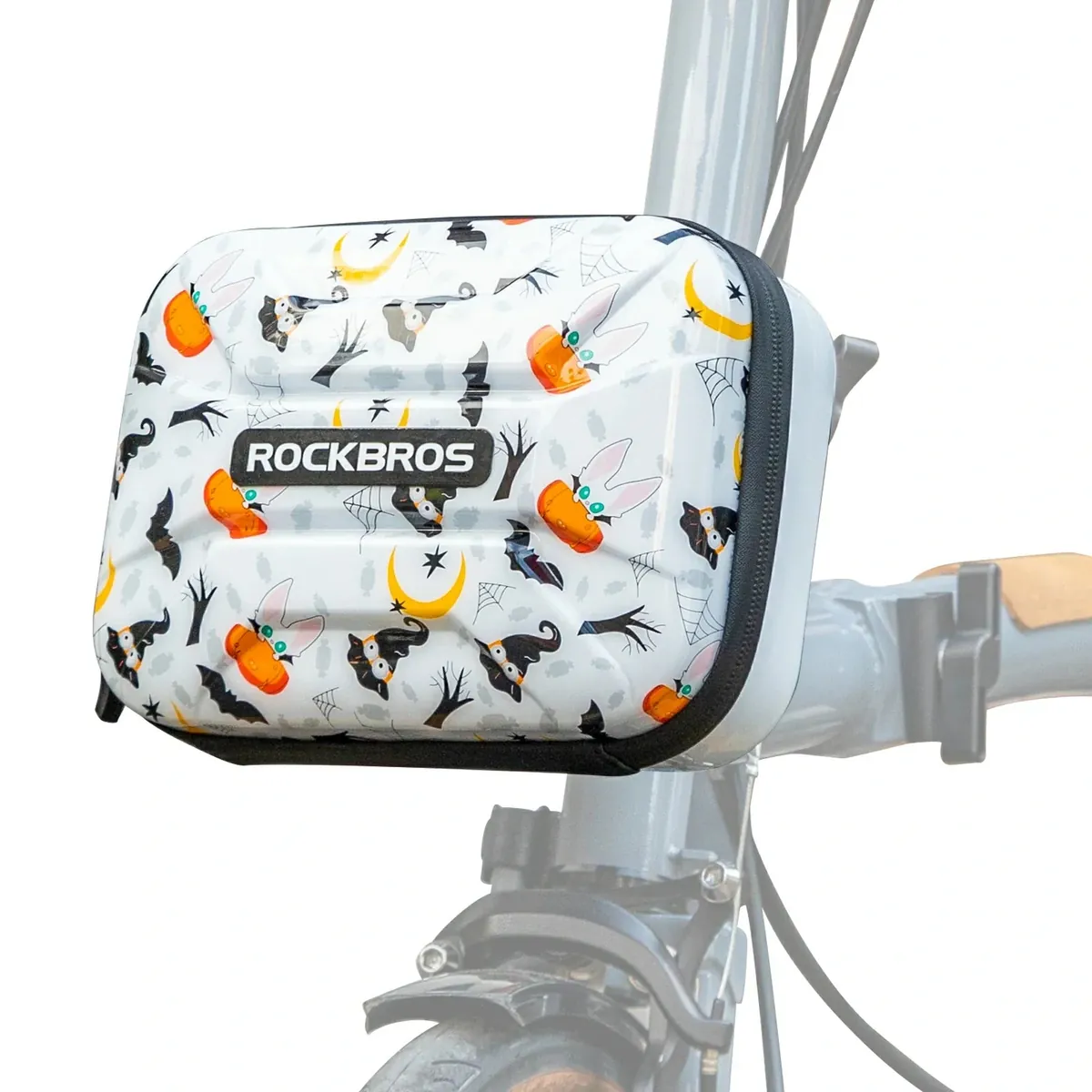 Bicycle Handlebar Bag Waterproof Hard Shell for Folding Bike - Image 2