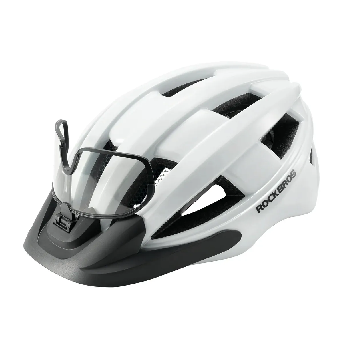 Bike Helmet with Photochromic Visor USB Rechargeable Tail Light - Image 3