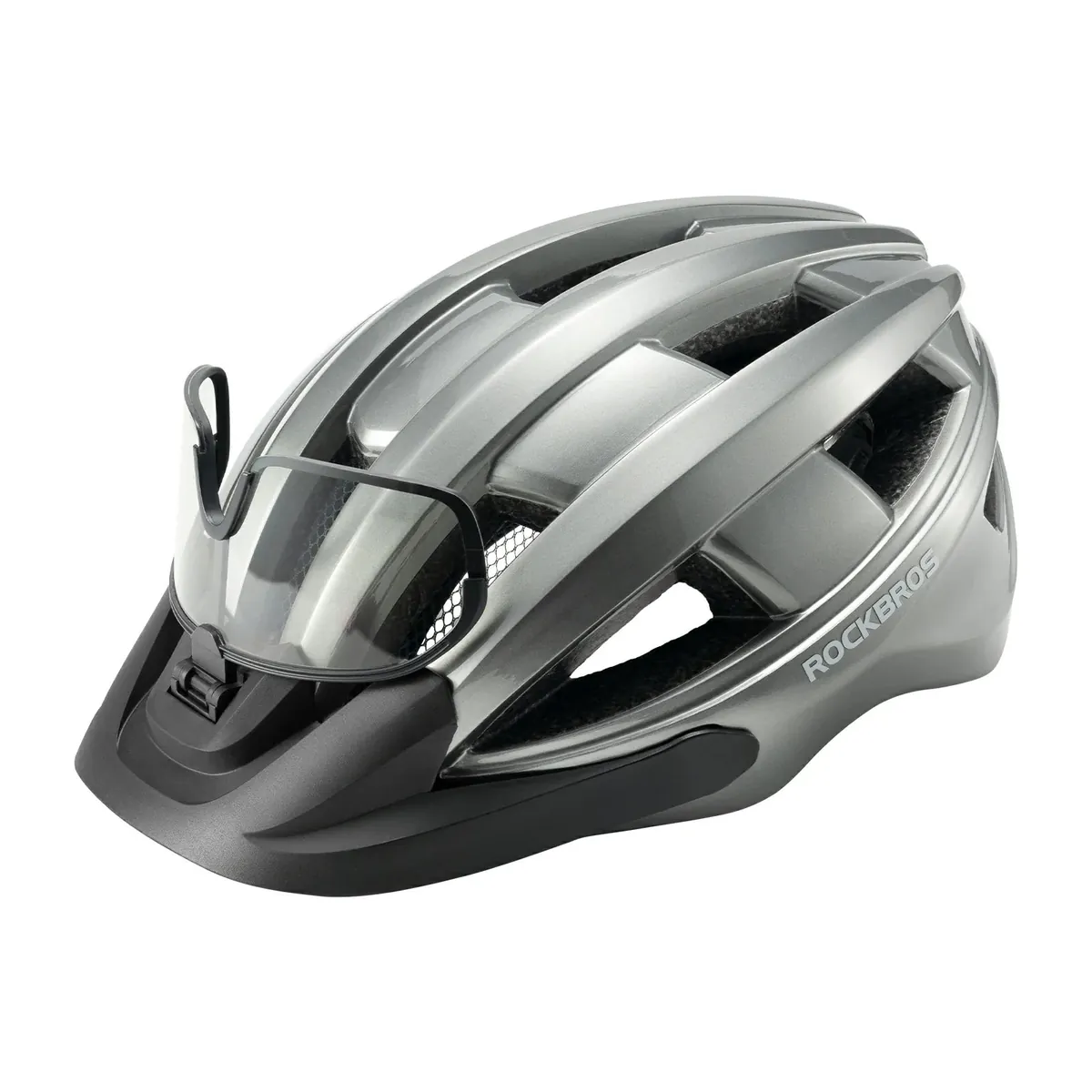 Bike Helmet with Photochromic Visor USB Rechargeable Tail Light - Image 5