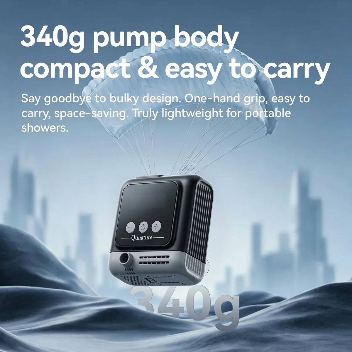 IPX8 Waterproof Rechargeable Outdoor Shower Pump - Image 5