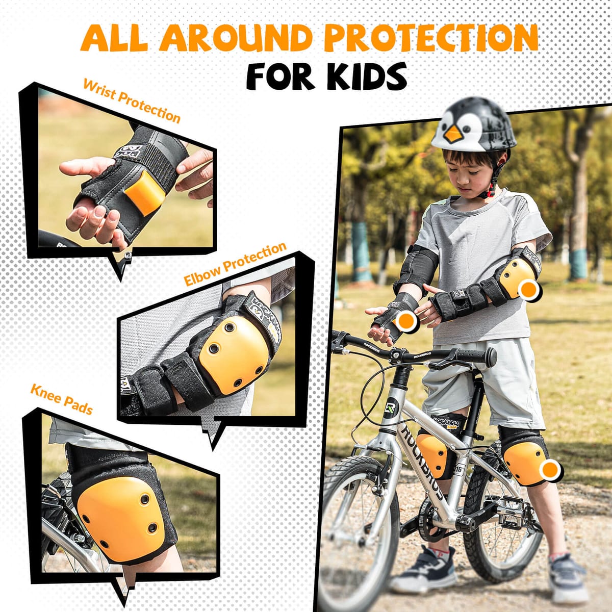 Kids Cycling & Skate Pads Set - Image 4