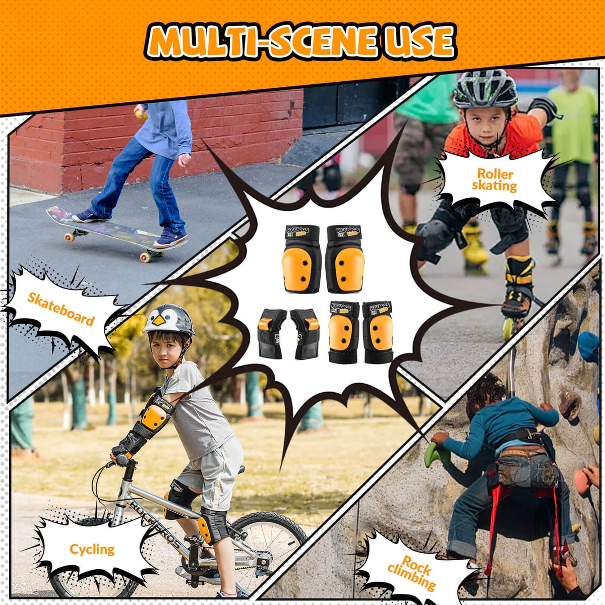 Kids Cycling & Skate Pads Set - Image 5