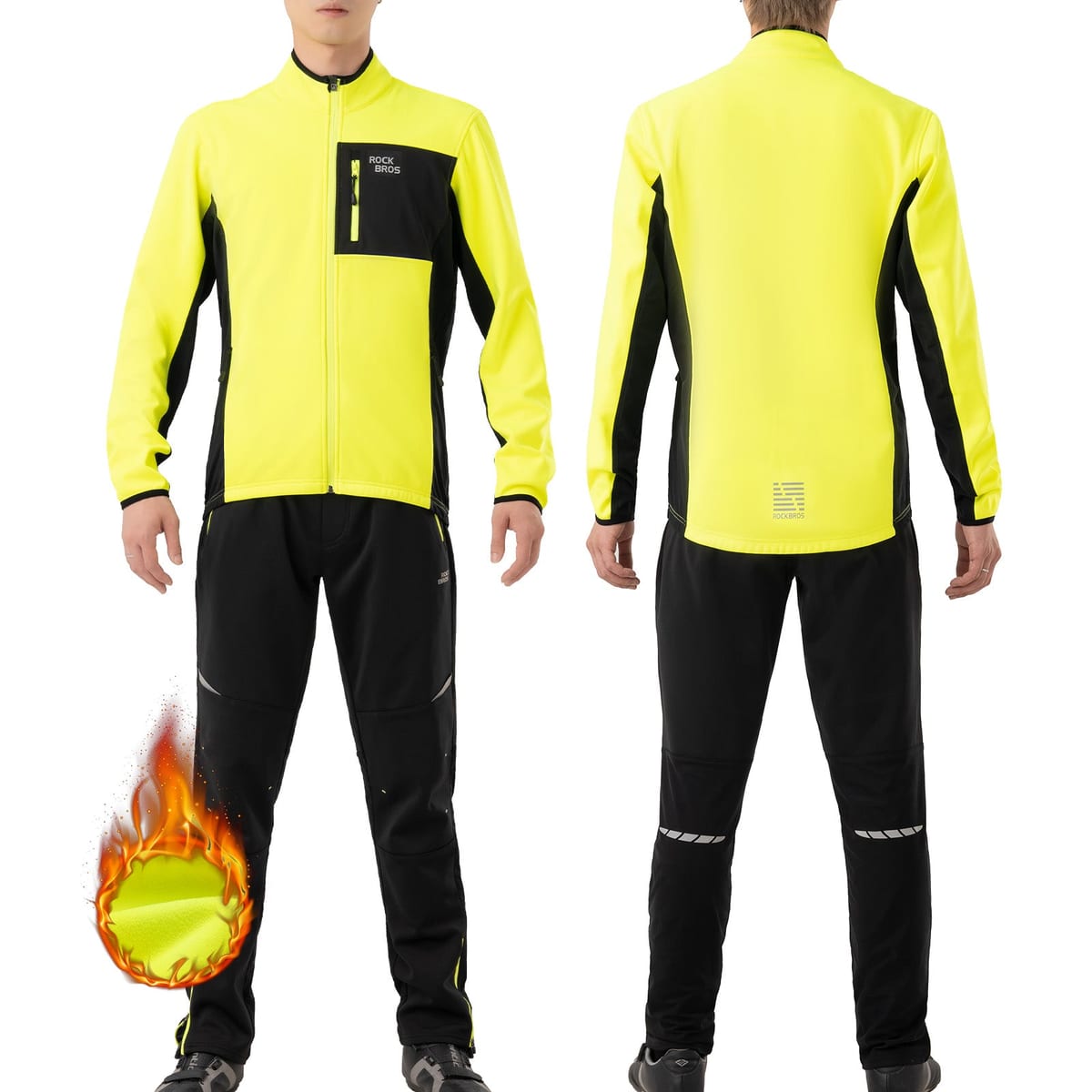 Men's Cycling Jacket & Pants Set Winter - Image 2
