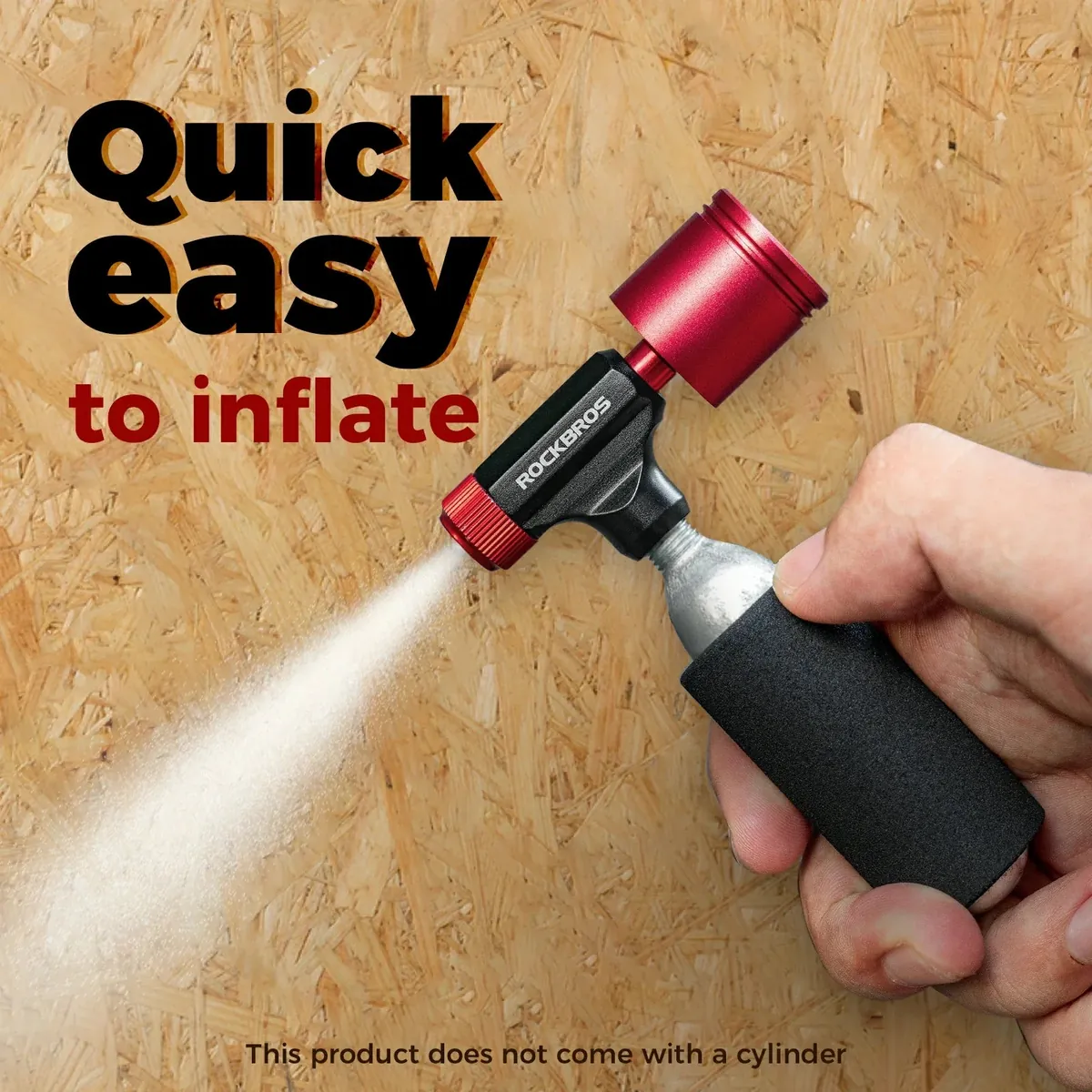 CO2 Bike Tire Inflator with Pressure Gauge for Presta & Schrader Valves - Image 3