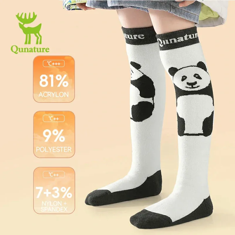 Qunature Kids Panda Ski Socks | Heat Retaining Winter Warmth - Image 4