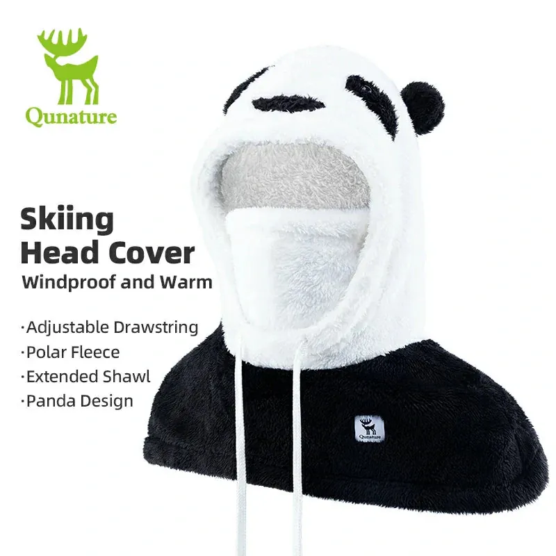 Qunature Panda Head Cover | Adorable Parent-Child Winter Wear - Image 2