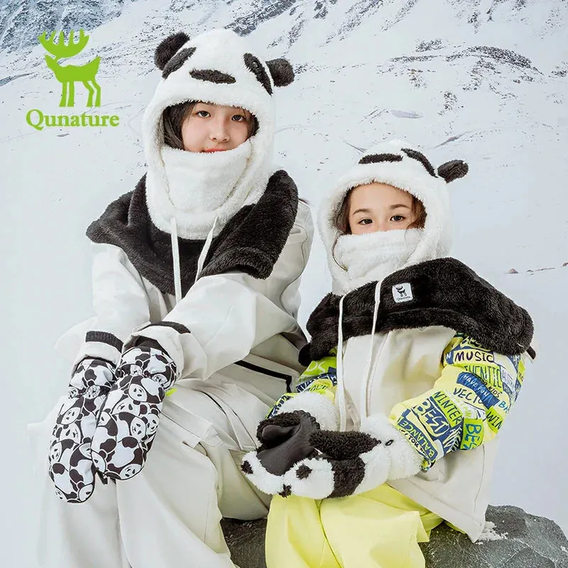 Qunature Panda Head Cover | Adorable Parent-Child Winter Wear - Image 4
