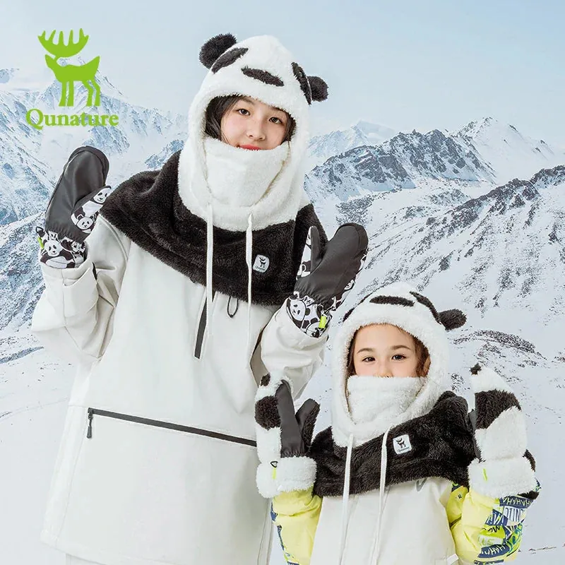 Qunature Panda Head Cover | Adorable Parent-Child Winter Wear - Image 5