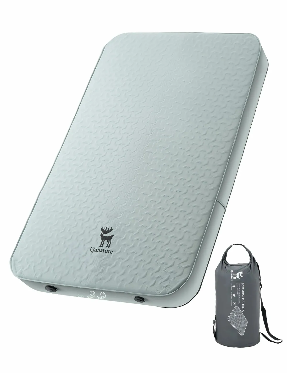 Qunature Portable Inflating Sleeping Pad with Foam - Image 2