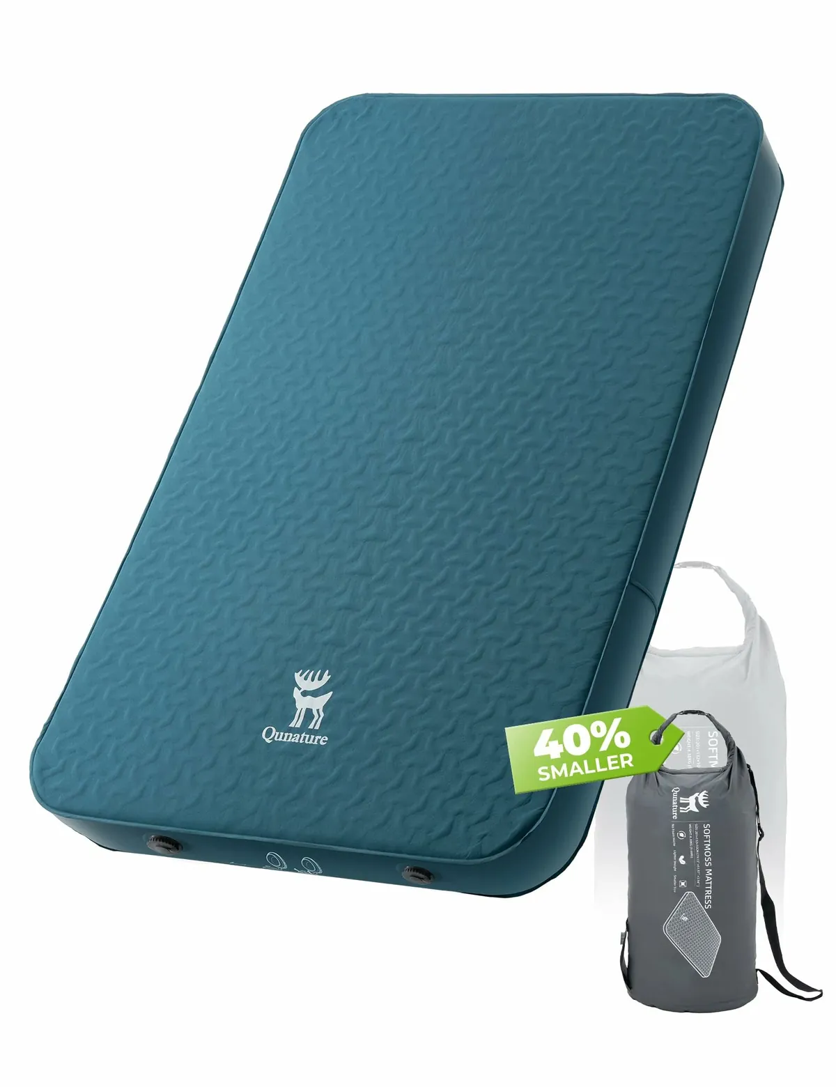 Qunature Portable Inflating Sleeping Pad with Foam - Image 4