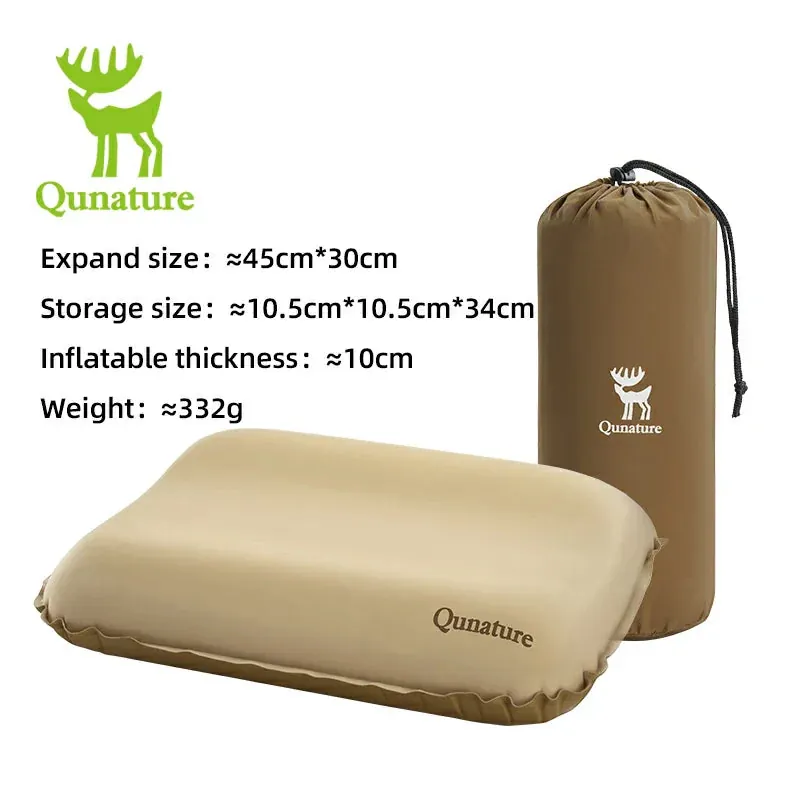 Qunature Self-Inflating Cheese Sponge Pillow with 3D High Elastic Support - Image 2