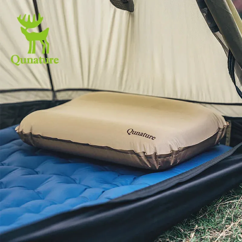 Qunature Self-Inflating Cheese Sponge Pillow with 3D High Elastic Support - Image 3