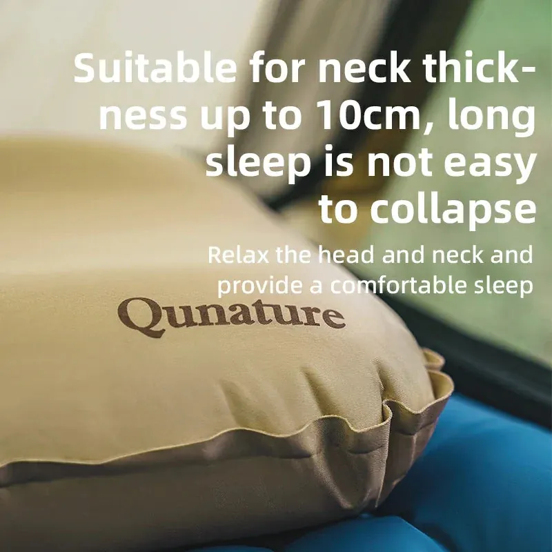 Qunature Self-Inflating Cheese Sponge Pillow with 3D High Elastic Support - Image 4