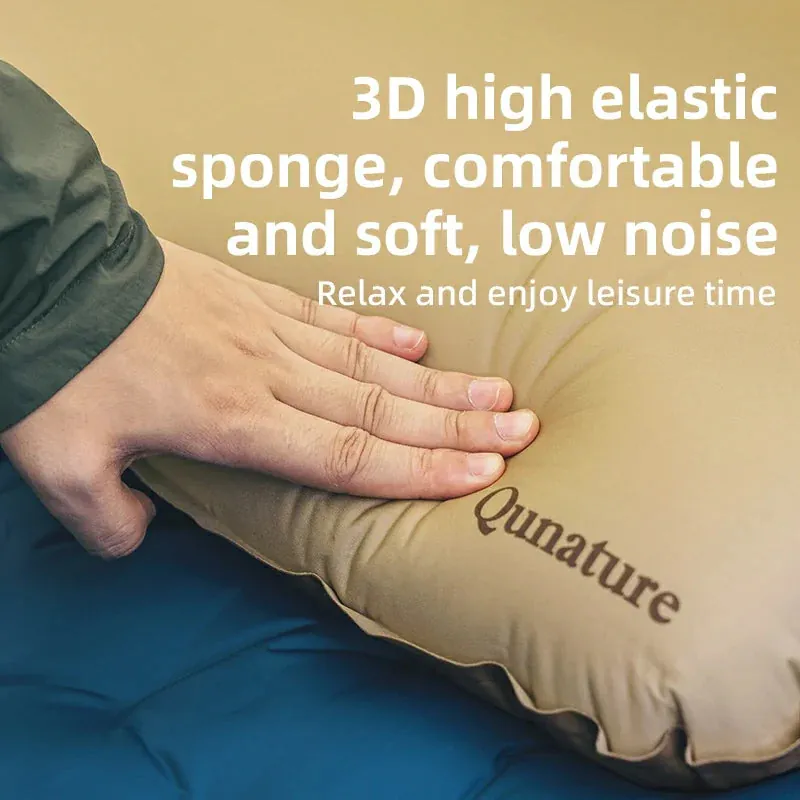 Qunature Self-Inflating Cheese Sponge Pillow with 3D High Elastic Support - Image 5