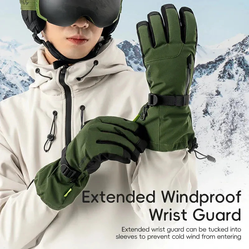 Qunature Ski Gloves  Multi-Fabric, Touchscreen, Warmth Lock - Image 5