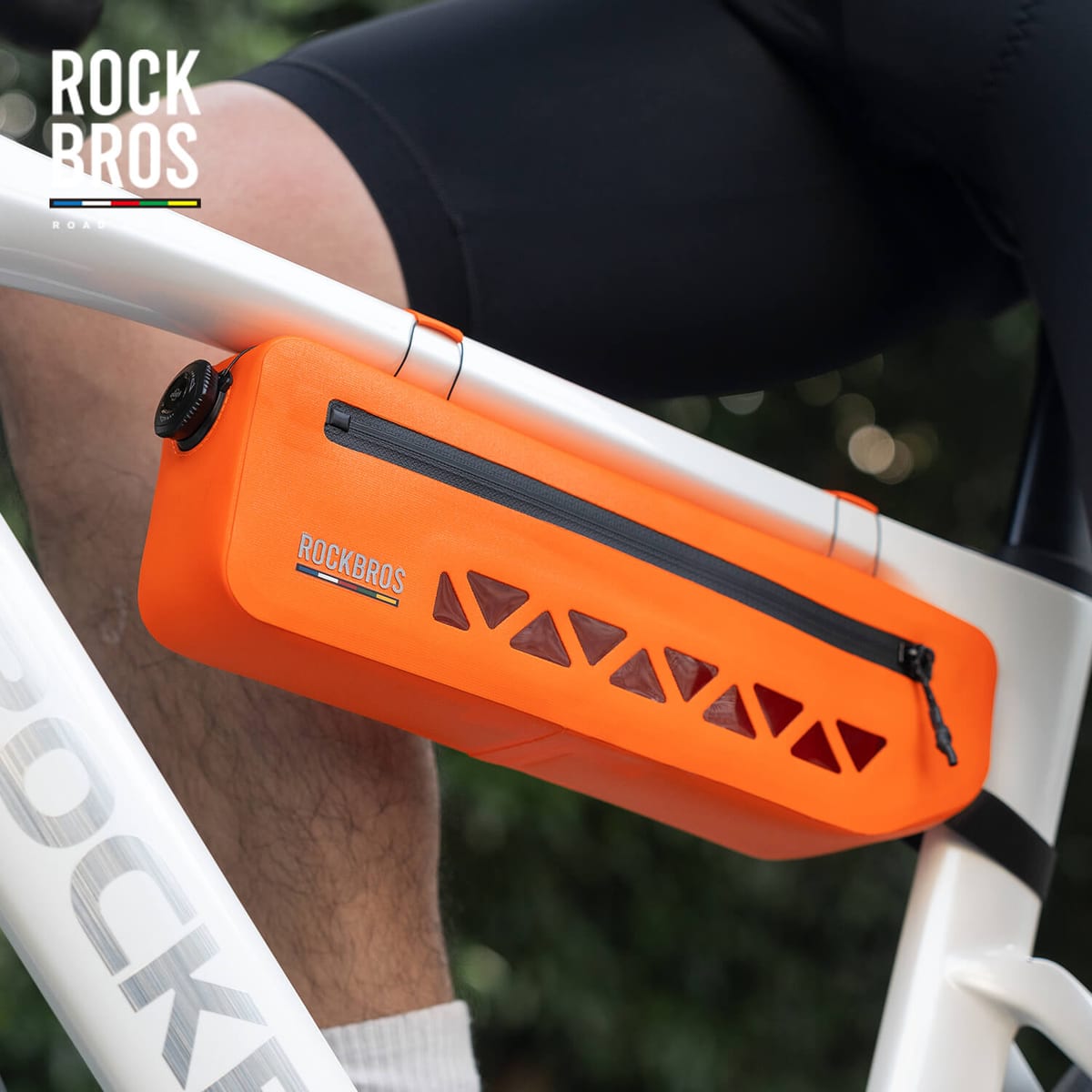 ROCKBROS 100% Waterproof Bike Frame Bag 1.7L Road-to-Sky - Image 4