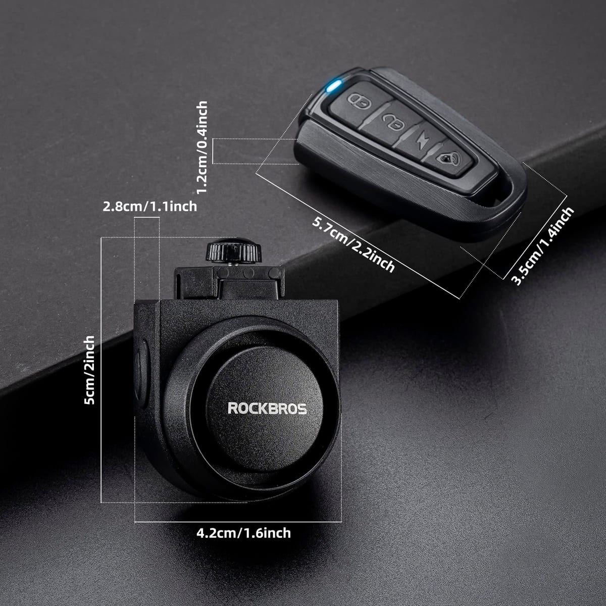 ROCKBROS 115dB Bike Alarm Vibration Motion Sensor Waterproof Motorcycle Alarm - Image 5