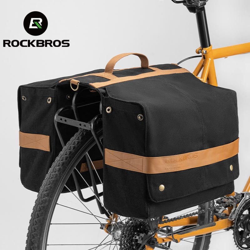 ROCKBROS 27L Expandable Bike Pannier Bag with Shoulder Strap for Various Bikes - Image 4