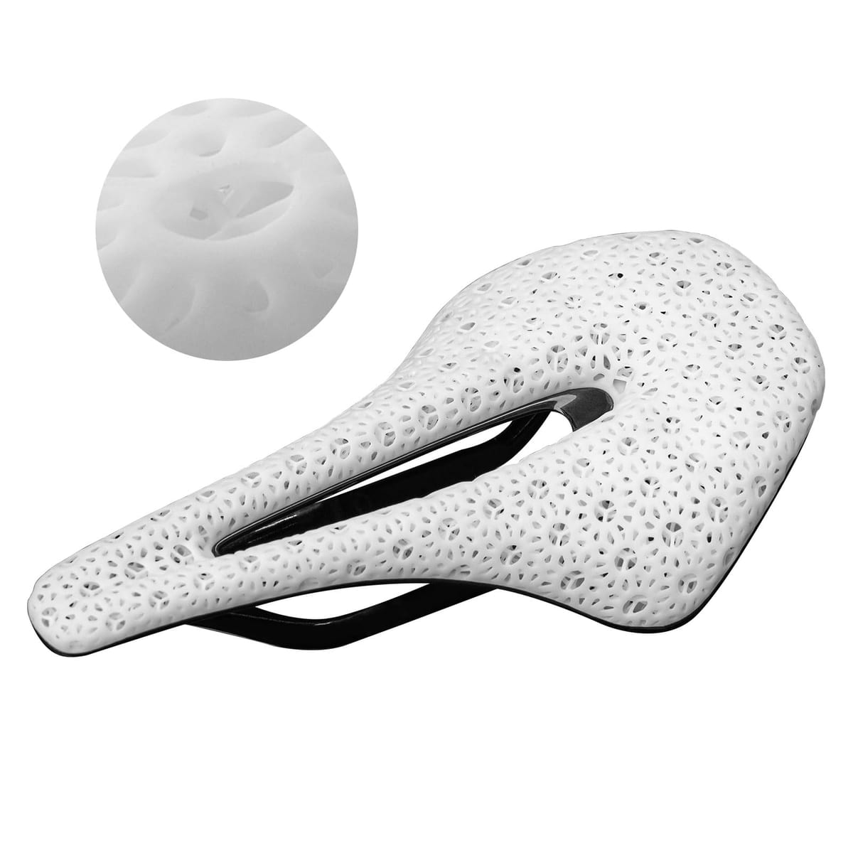 ROCKBROS 3D Printed Carbon Bike Saddle Ergonomic Ultralight Seat - Image 2