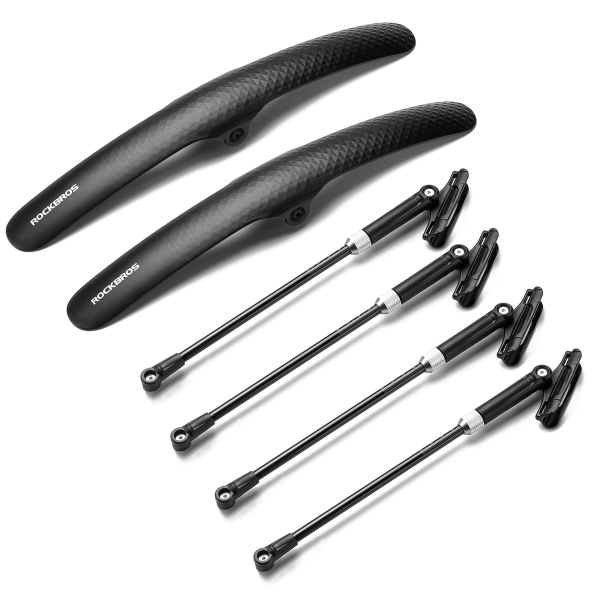 ROCKBROS Adjustable Bike Fenders Set for Road Bikes Easy Install - Image 2