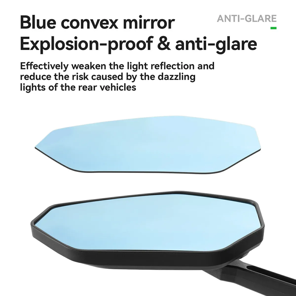 Adjustable Handlebar Bike Rearview Mirror Mirror with Anti-Glare Glass - Image 5