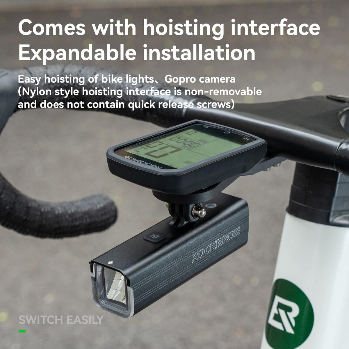 ROCKBROS Bicyle Computer Stand Handlebar Extension Bracket - Image 3