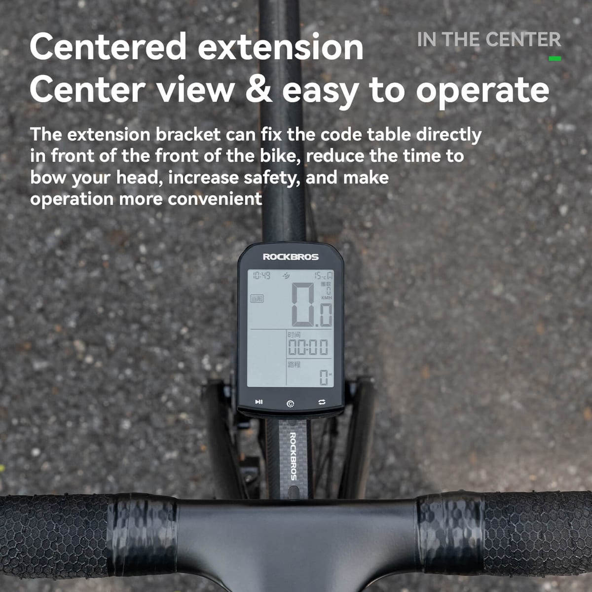 ROCKBROS Bicyle Computer Stand Handlebar Extension Bracket - Image 4