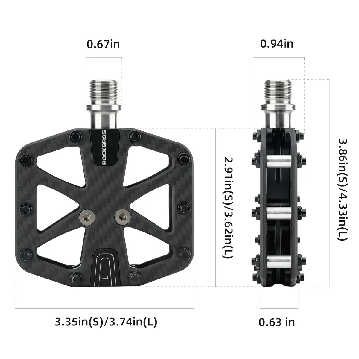 Wide Flat Pedals - Image 3