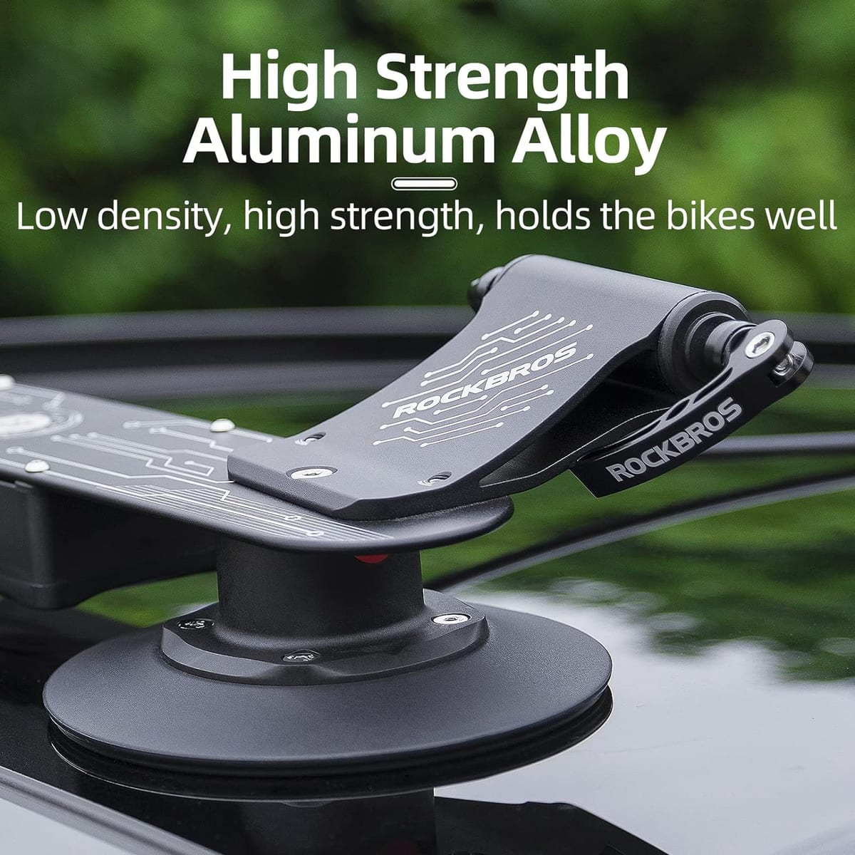 ROCKBROS Electric Suction Cup Bike Rack for 1-3 Bikes Safe Mount - Image 4