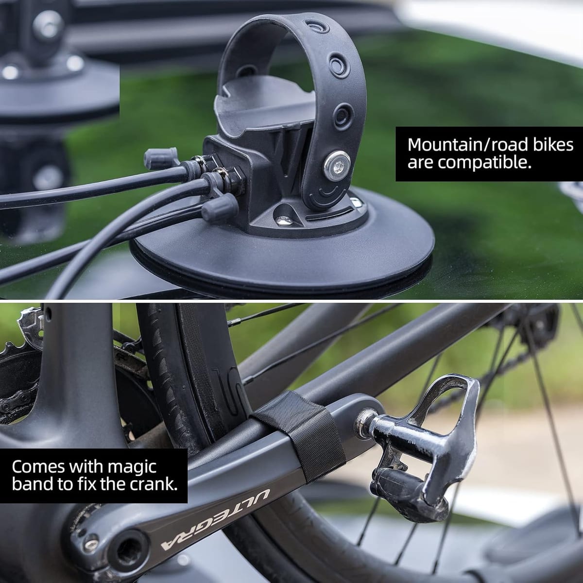 ROCKBROS Electric Suction Cup Bike Rack for 1-3 Bikes Safe Mount - Image 5
