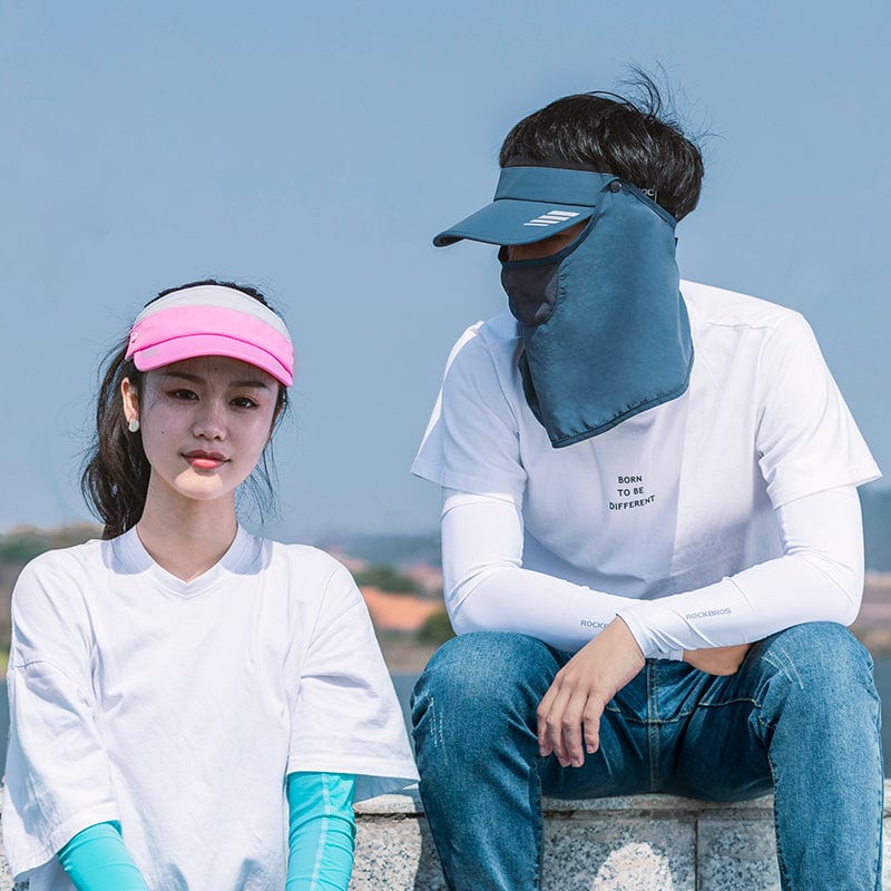 ROCKBROS Ice Silk Full Face Sunhat 360° Anti-UV Adjustable Hiking Fishing Cap - Image 5