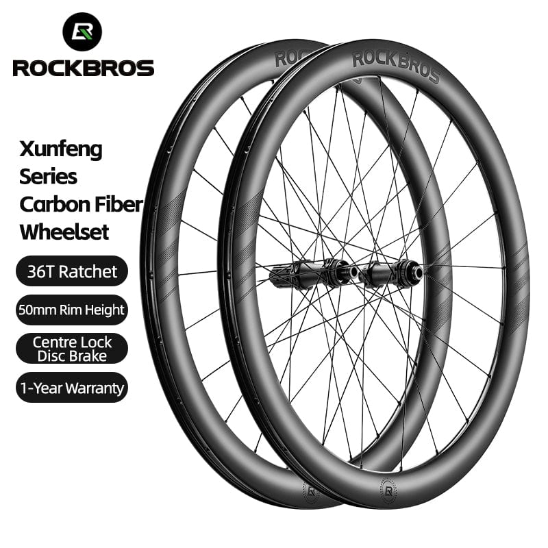 ROCKBROS Lightweight T700 Carbon Wheelset – Tubeless Ready Disc Brake - Image 3