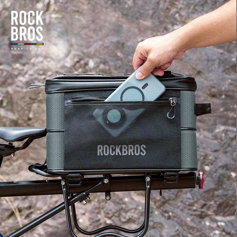 ROCKBROS Road to Sky Foldable Trunk Bag – 16.8L Expandable Bike Rack Bag - Image 5