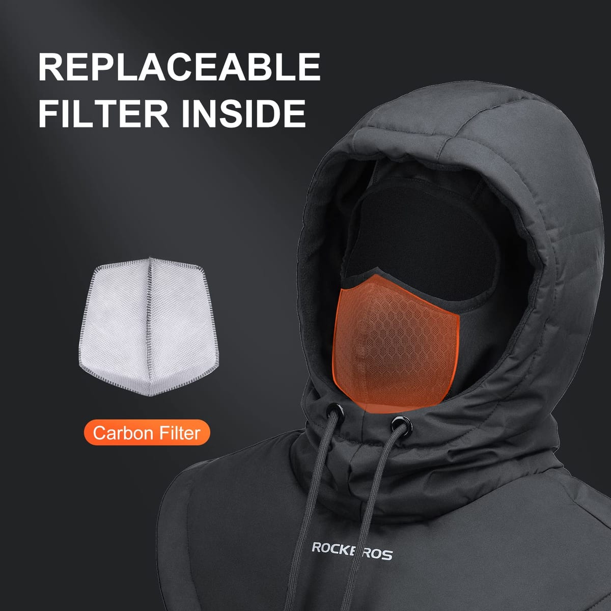 ROCKBROS Ski Mask for Men Women Winter Balaclava Ski Mack Thermal Fleece - Image 4