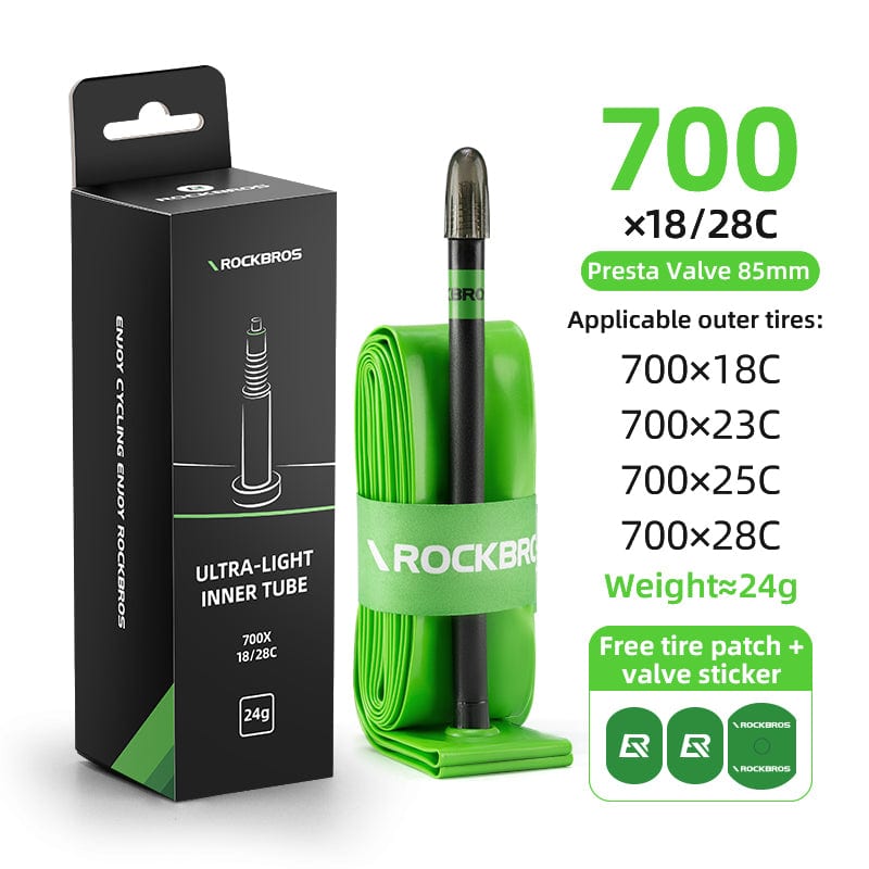 ROCKBROS  Ultra-Light TPU Puncture-Resistant Inner Tube 24g 700x18/28C - Image 2
