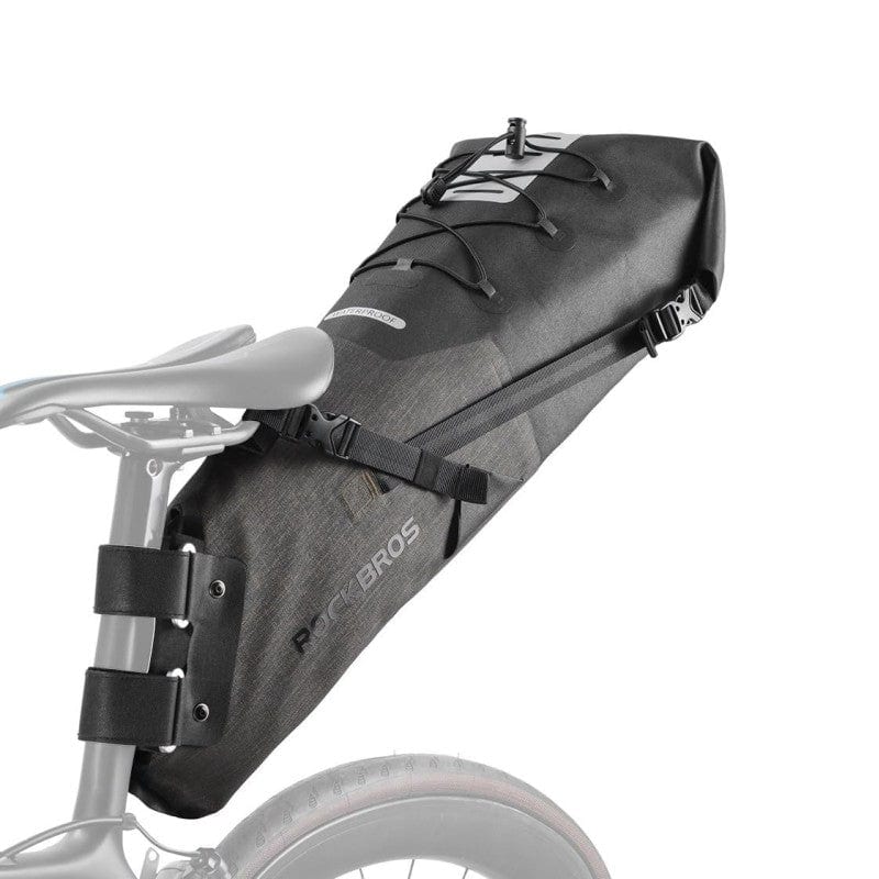ROCKBROS Waterproof Bikepacking Saddle Bag 14L Adjustable Capacity Easy Install - Image 2