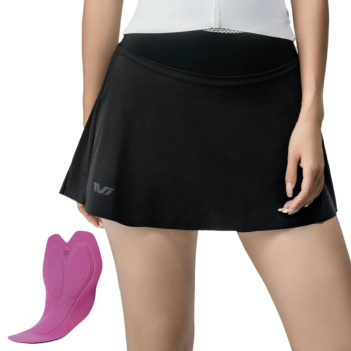 TVI Women's Bike Skort High Waist Breathable for 68°F–95°F - Image 2