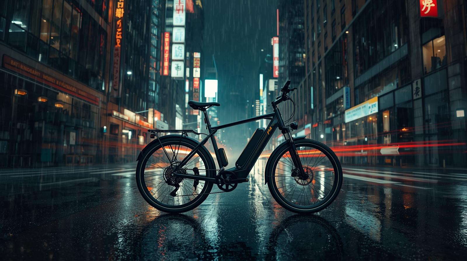 Electric bike in the city
