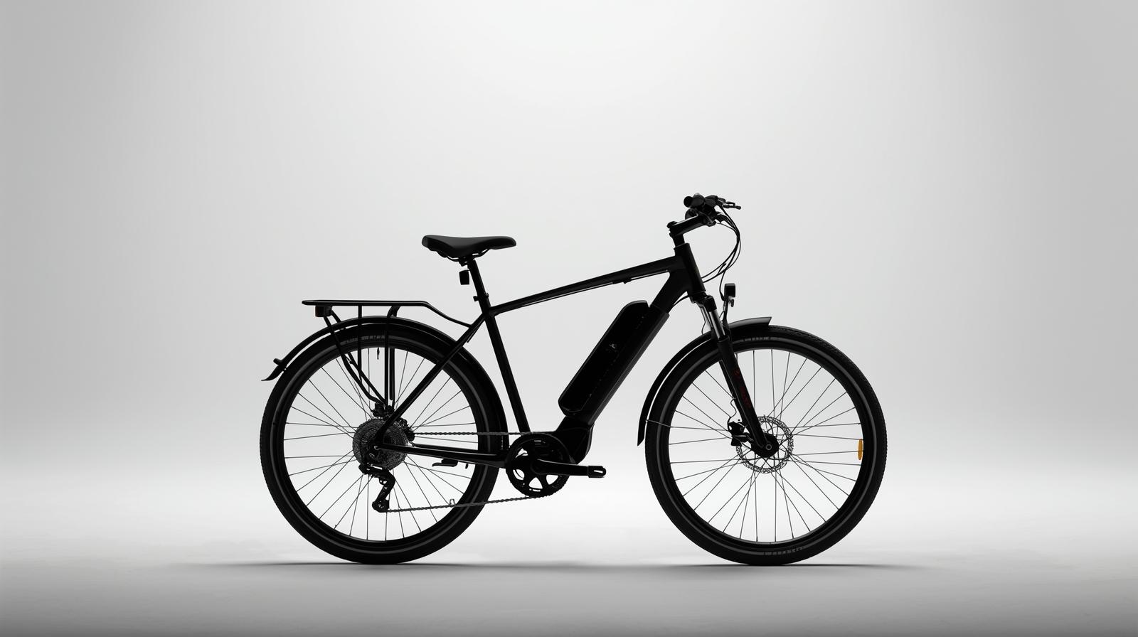 Electric bike silhouette