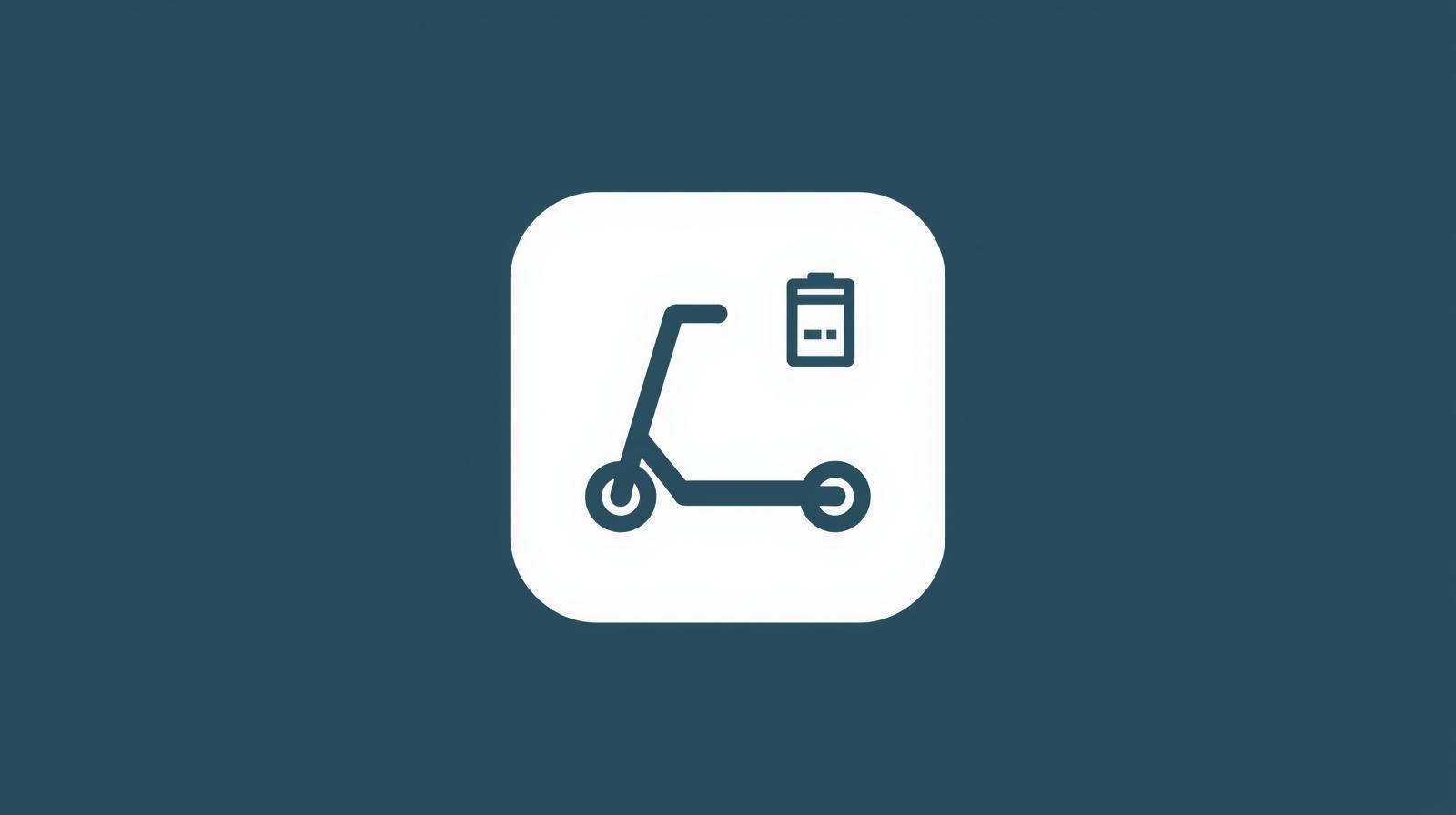 Electric scooter icon